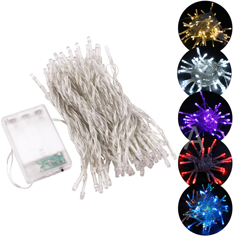 Outdoor Power For Xmas Lights - フェアリーライト10m,5m,3m,2m,電池式,防水,家庭用,結婚式,庭,屋外の装飾用