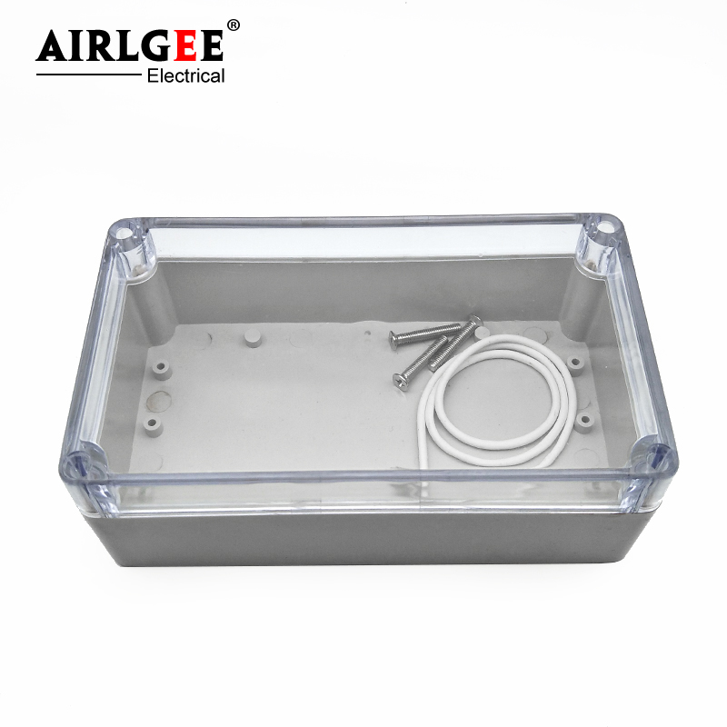 Outdoor Power Junction - IP65 ABS プラスチック防塵密封されたボックス屋外クリアカバー防水電気接続同封ボックス 158 ミリメートル ×