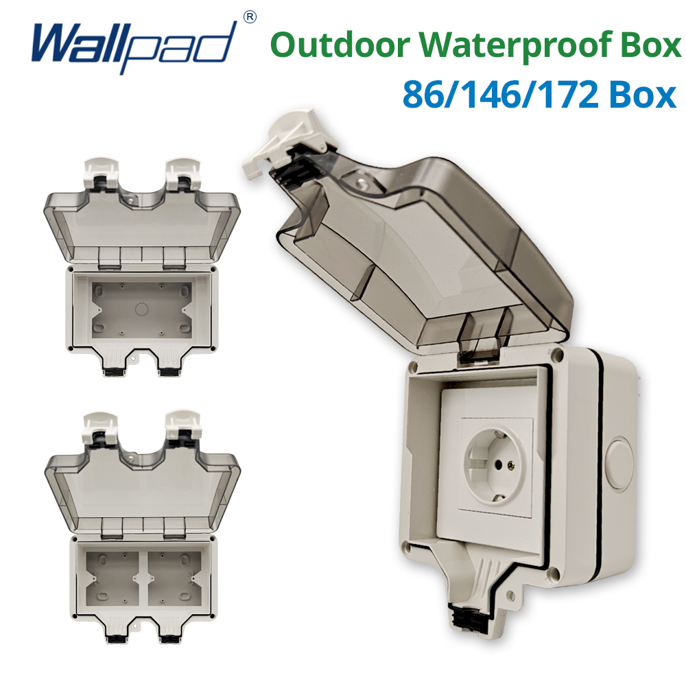 Outdoor Power Outlet Weatherproof - Wallpad IP66 防塵防水屋外ボックス壁スイッチとソケット外家庭菜園 86 146 172