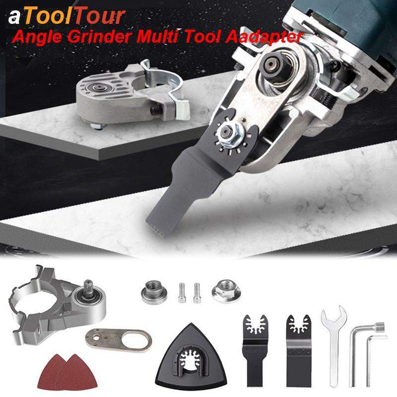 Stump Grinder Attachment - 多機能アングルグラインダーアタッチメントコンバータ振動鋸刃アダプタマルチ電動工具部品 M10 M14 タイプ 100 115