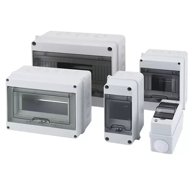 Outdoor Power Outlet Box - HTシリーズジャンクションボックス 2/3/5/8/12/15/18/24ウェイ PCプラスチック製 屋外用電気IP65防水配電ボックス スイッチボックス