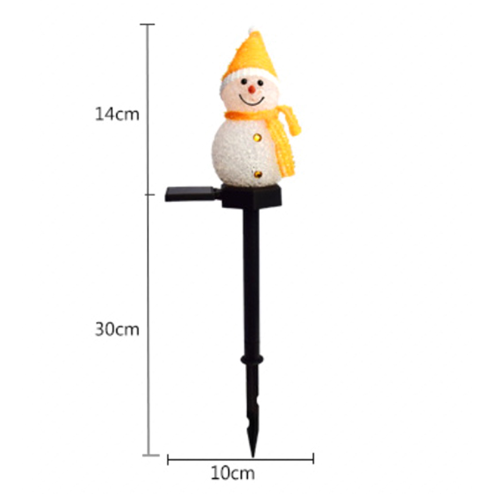 Outdoor Power For Xmas Lights - ABAH-スノーマンソーラーライトクリスマス太陽光発電LEDスノーマンライト装飾屋外ガーデンステークランプクリスマス