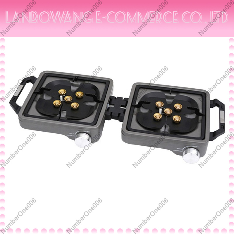 Outdoor Power Burner - 屋外用デュアルバーナー高出力キャンプストーブ折りたたみ式BBQグリル分割式ストーブカセットガスコンロ
