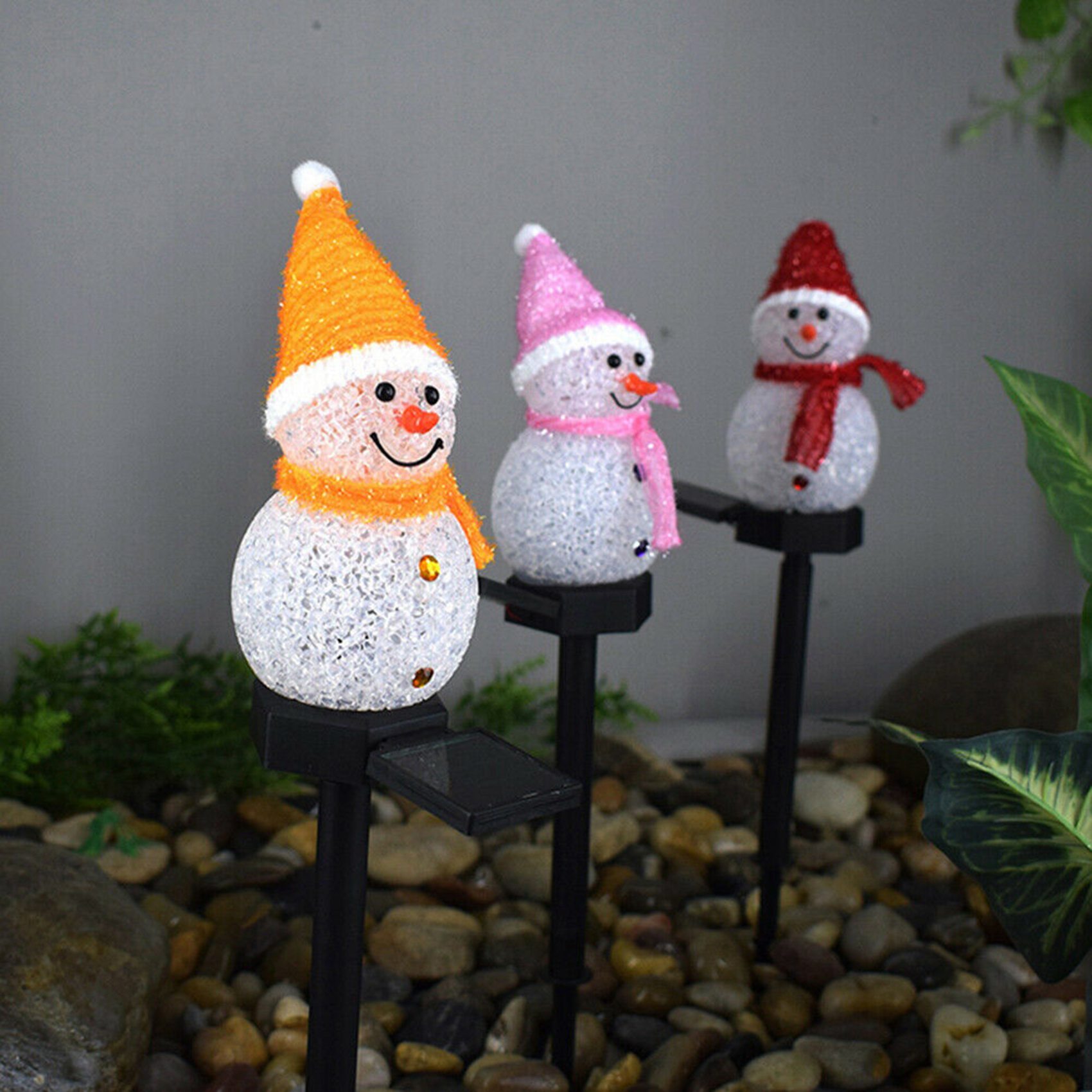 Outdoor Power For Xmas Lights - A72P スノーマンソーラーライト クリスマスソーラーLEDスノーマンライトデコレーション 屋外ガーデンステークランプ クリスマス