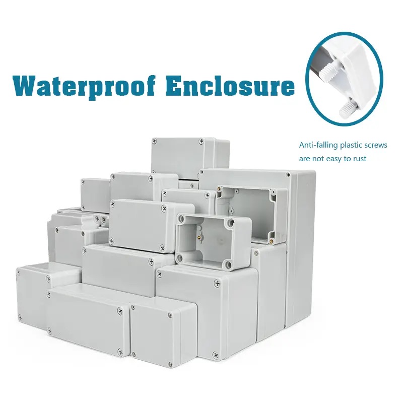 Outdoor Power Socket Cover - IP67 グレー/クリアカバー 屋外防水ジャンクションボックスハウジング ainproof プラスチック ABS