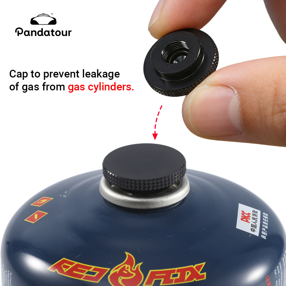 Outdoor Power Burner - Pandatour アウトドア キャンプ用ガスタンク漏れ防止プラグ 液化ガス接続ラインブロッキングキャップ ガスタンクキャップ アウトドアストーブキャップ