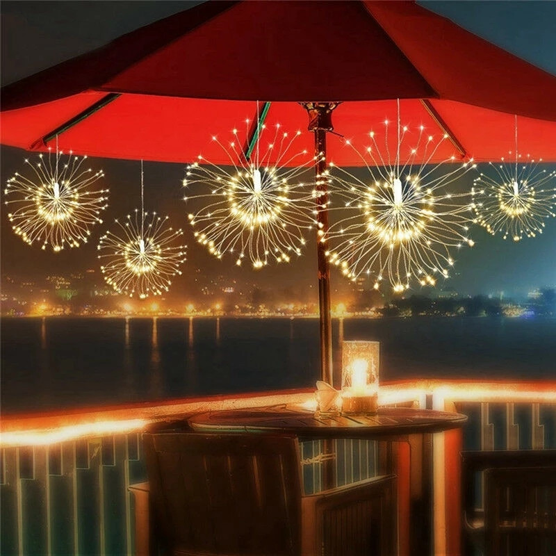Outdoor Power For Xmas Lights - ソーラーLEDストリングライト,ソーラー充電式照明,銅線,妖精,クリスマス,爆発的な結婚式のライト,120led,200