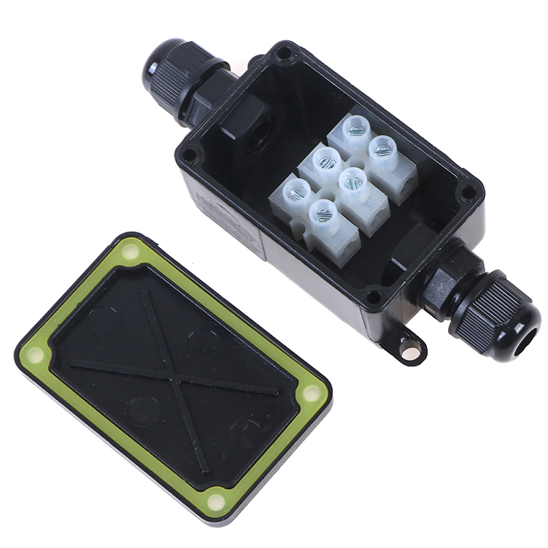 Outdoor Power Outlet Box - 2 ウェイ屋外防水 IP66 電気ケーブルワイヤーコネクタジャンクションボックス端子 450V ジャンクションボックス