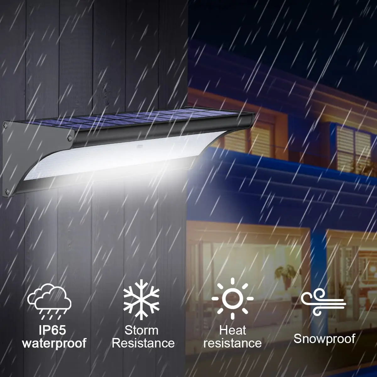 60/48Led 屋外ソーラーウォールライトソーラーフラッド - Outdoor Power Outlet Weatherproof のレビューと価格