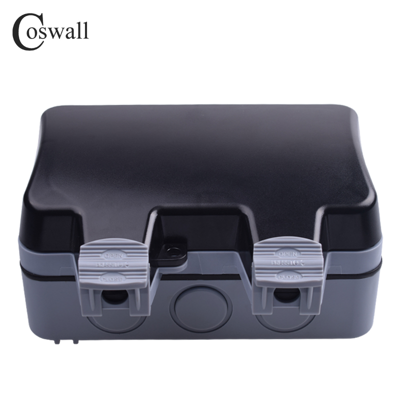 Coswall IP66全天候防水屋外壁電源ソケット16A  - Outdoor Power Outlet Weatherproof のレビューと価格