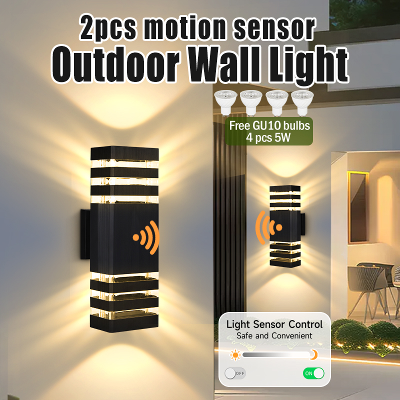 センサーライト屋外壁ランプ GU10 壁装飾ライト屋内防水モ - Outdoor Power Outlet Weatherproof のレビューと価格