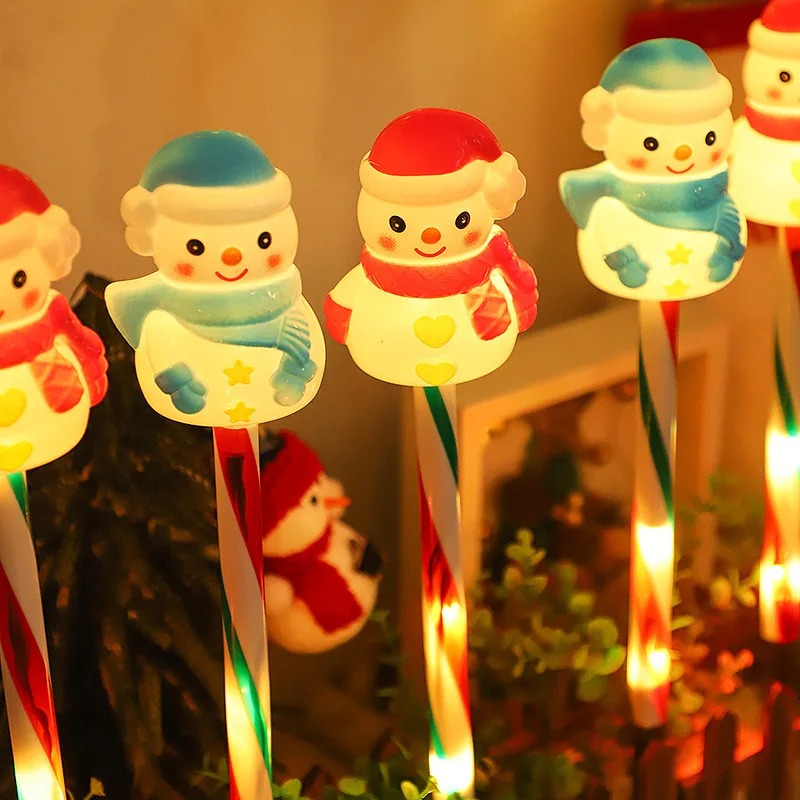 屋外ソーラーLEDランプ サンタ＆雪だるま型 芝生ライト ガ - Outdoor Power For Xmas Lights のレビューと価格