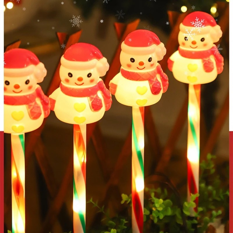 屋外ソーラーLEDランプ サンタ＆雪だるま型 芝生ライト ガ - Outdoor Power For Xmas Lights のレビューと価格