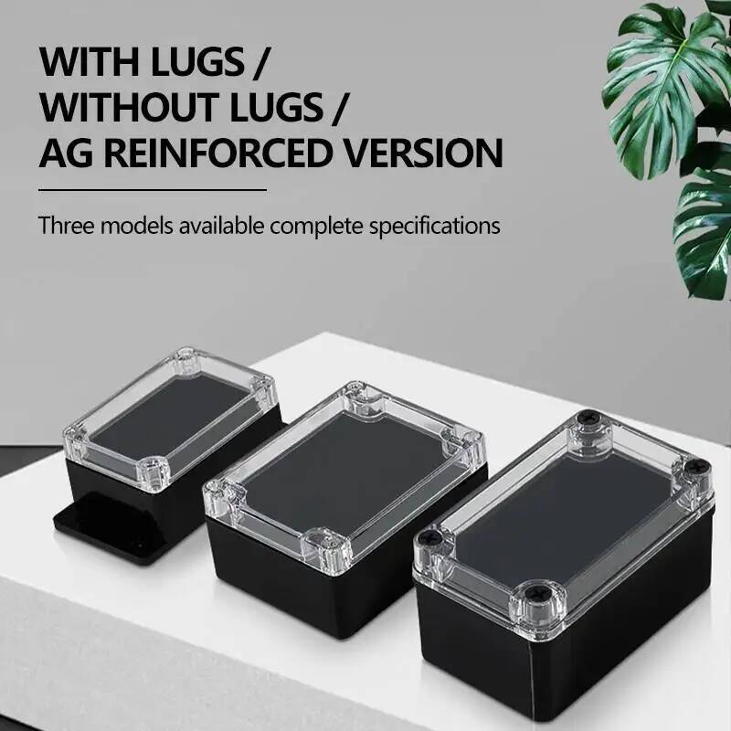2 個透明カバー防水ジャンクションボックス黒プラスチック端子 - Outdoor Power Junction のレビューと価格
