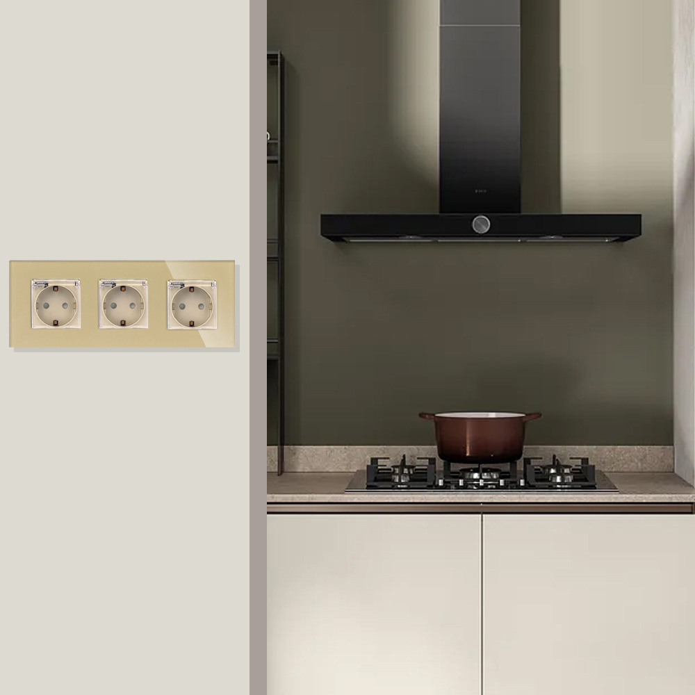 Totohia-EUプラグ,16A,電気壁,屋外,ガラス,バ - Outdoor Power Outlet Weatherproof のレビューと価格
