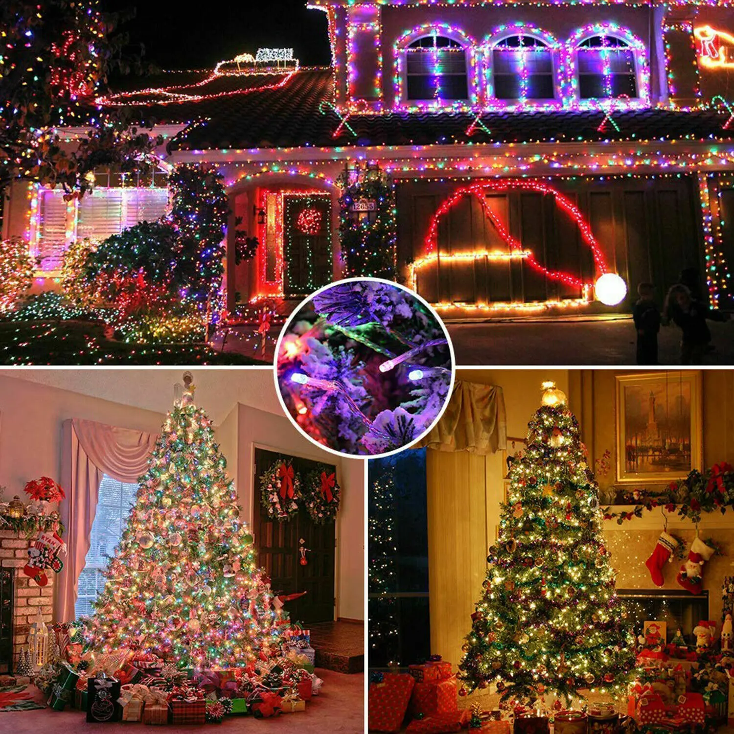 5M-32M LED ソーラーストリングライト 300LED - Outdoor Power For Xmas Lights のレビューと価格