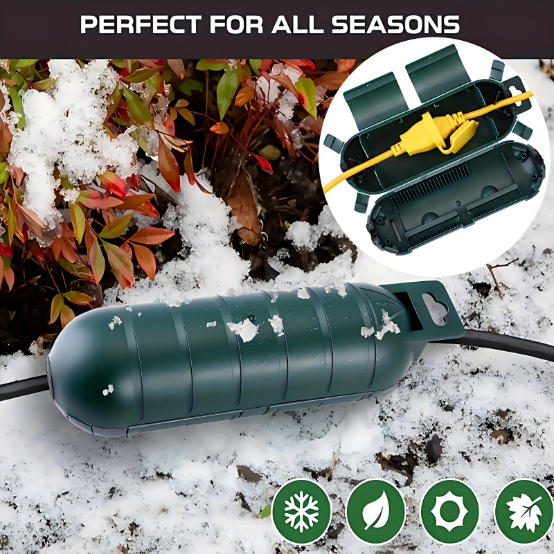 1つの耐久性のあるPVC屋外用延長ケーブル安全カバー。雨、雪 - Outdoor Power Socket Cover のレビューと価格