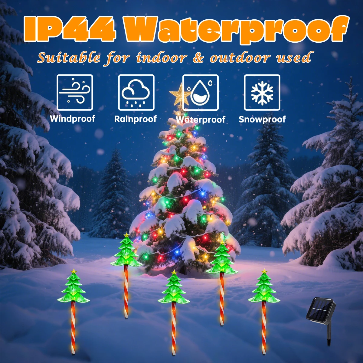 ポップ5個セットLEDクリスマスツリー装飾ステークライトソー - Outdoor Power For Xmas Lights のレビューと価格