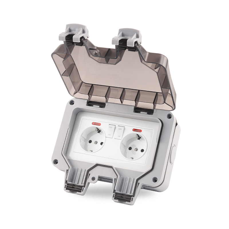 防水屋外壁コンセント,ip66,EUおよびドイツ規格,16A - Outdoor Power Outlet Box のレビューと価格