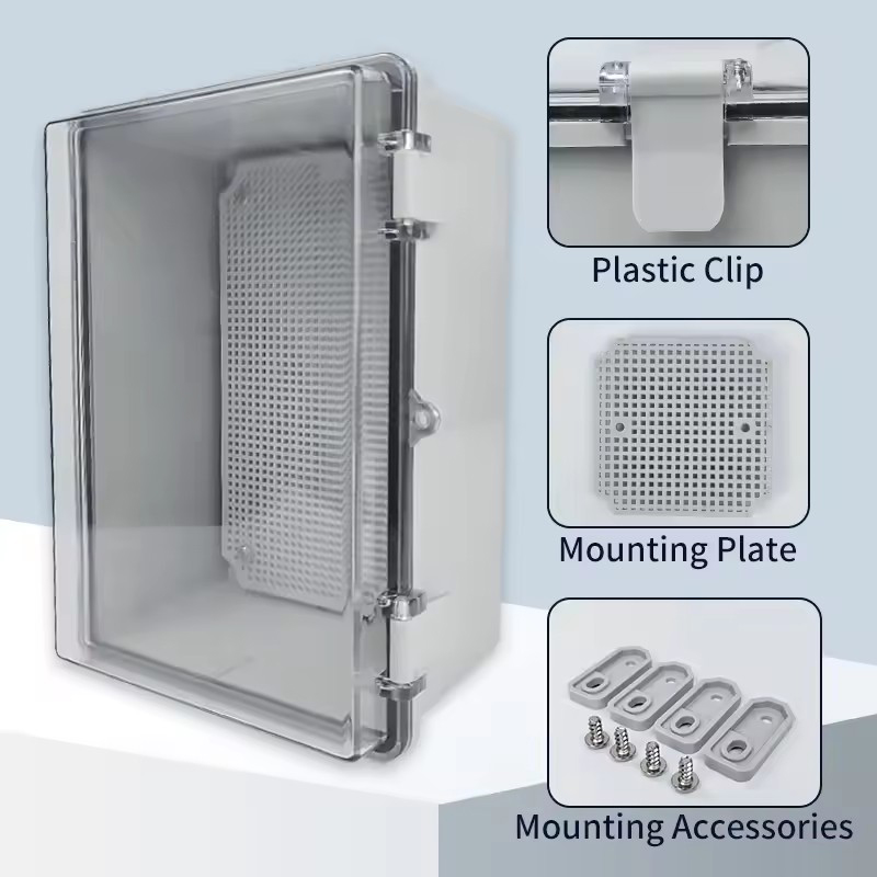 IP66電気プラスチックエンクロージャーABS電源ジャンクシ - Outdoor Power Junction のレビューと価格