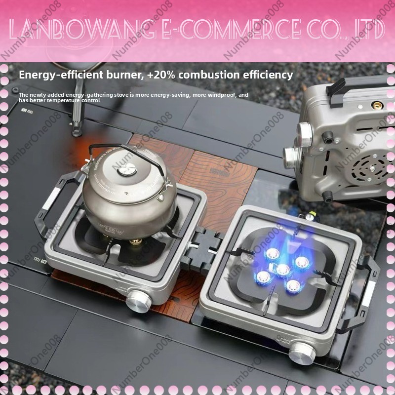 屋外用デュアルバーナー高出力キャンプストーブ折りたたみ式BB - Outdoor Power Burner のレビューと価格