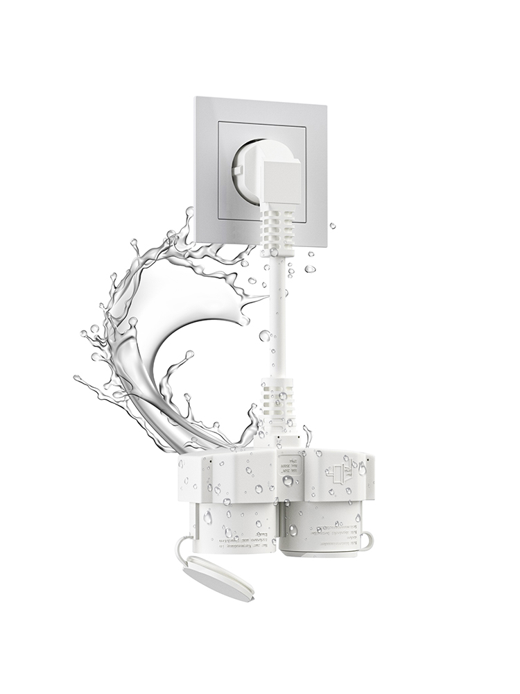 EU延長コード、2つのシュコソケット付き、屋外用マルチソケッ - Outdoor Power Socket Cover のレビューと価格