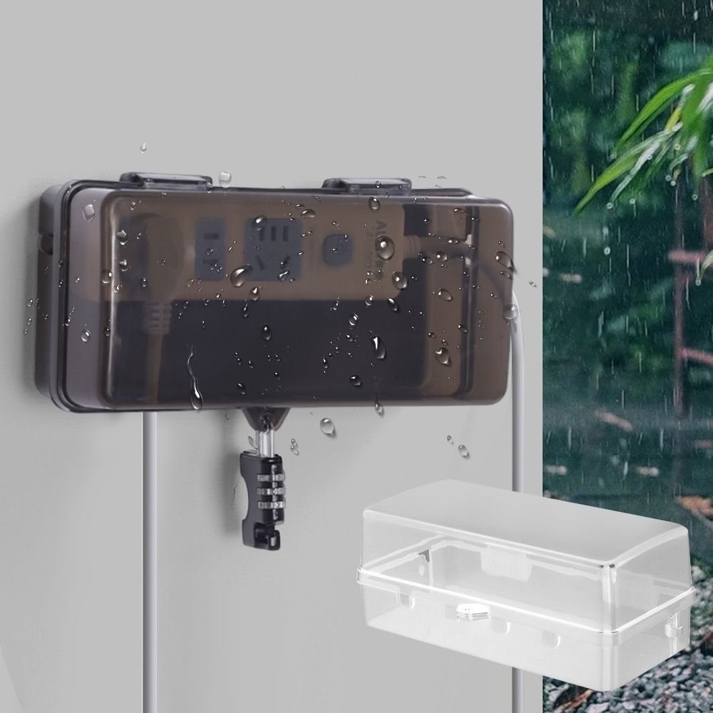 耐久性のあるプラスチック製プラグボックス盗難防止耐候性延長コ - Outdoor Power Outlet Box のレビューと価格