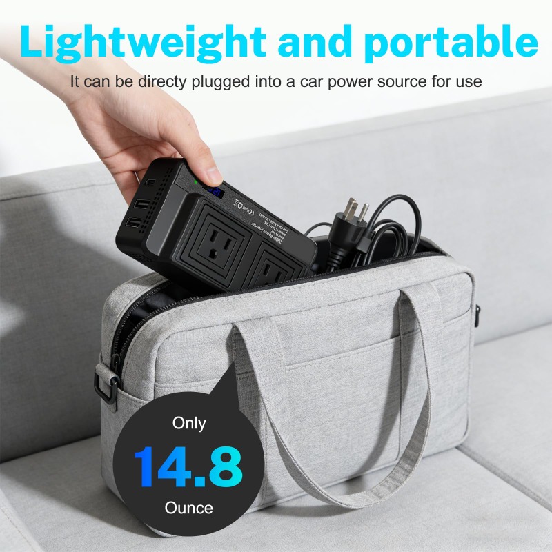 200Wカーパワーコンバーター、2つのUSBポートとType - Outdoor Power Adapter Usb C のレビューと価格