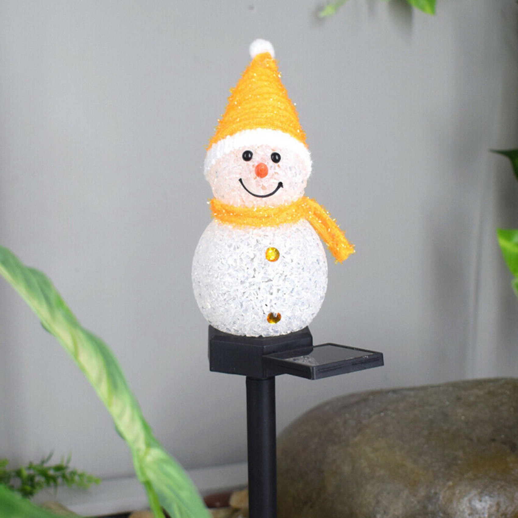 A72P スノーマンソーラーライト クリスマスソーラーLED - Outdoor Power For Xmas Lights のレビューと価格