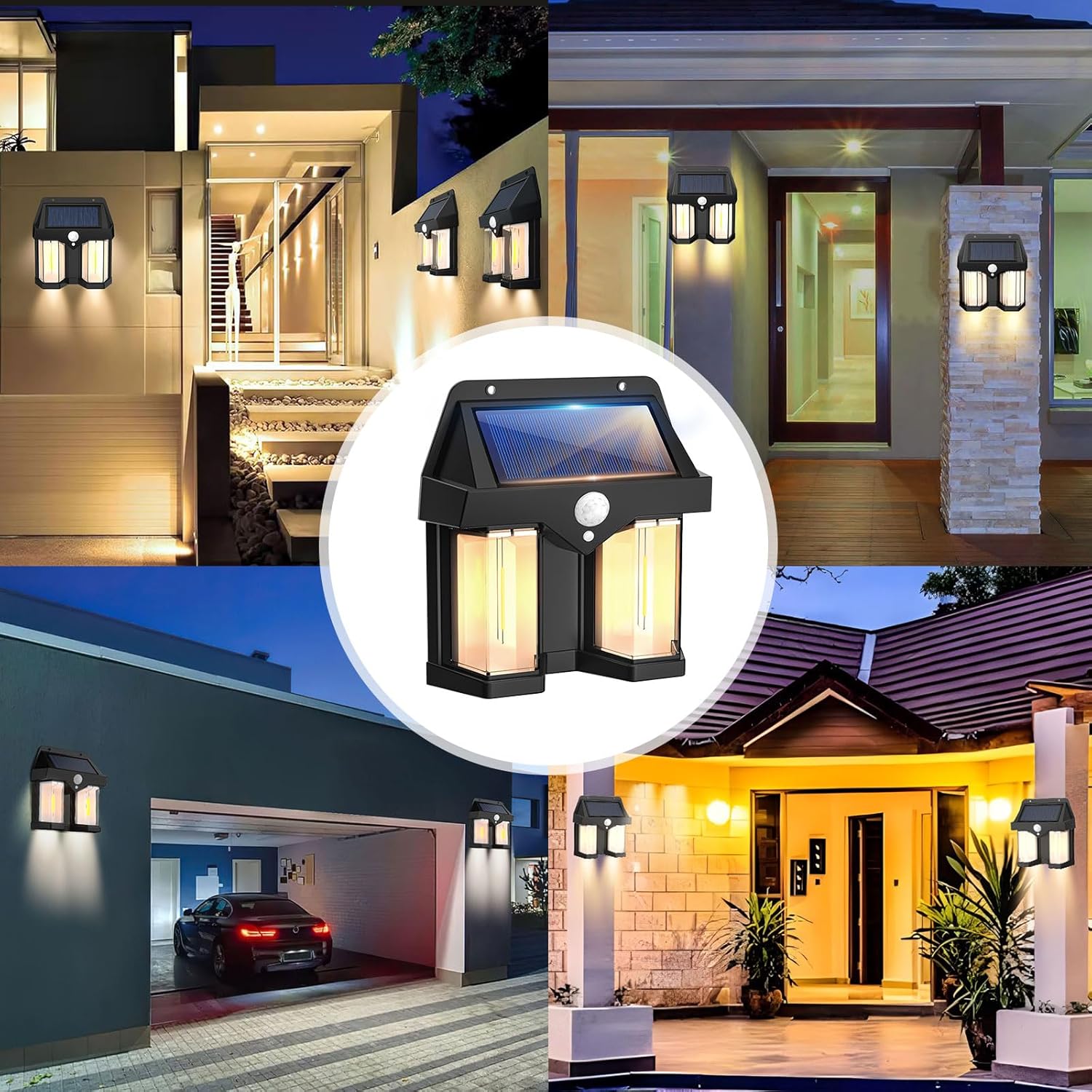ソーラーパワーウォールライトヴィンテージガーデンヴィラ屋外モ - Outdoor Power Outlet Weatherproof のレビューと価格