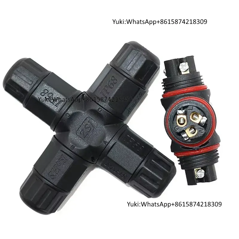 IP68 防水ケーブル T タップ電気コネクタ 4 ピン屋外 - Outdoor Power Junction のレビューと価格
