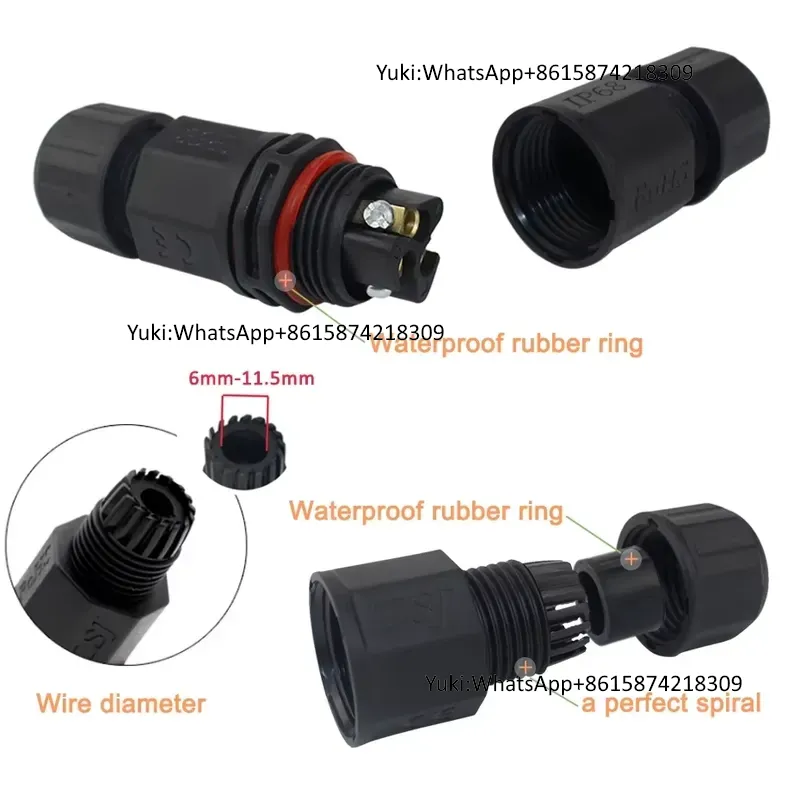 IP68 防水ケーブル T タップ電気コネクタ 4 ピン屋外 - Outdoor Power Junction のレビューと価格