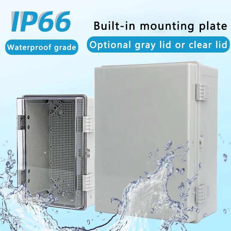 IP66 ABS樹脂製ヒンジ付きプラスチックエンクロージャ防 - Outdoor Power Junction のレビューと価格