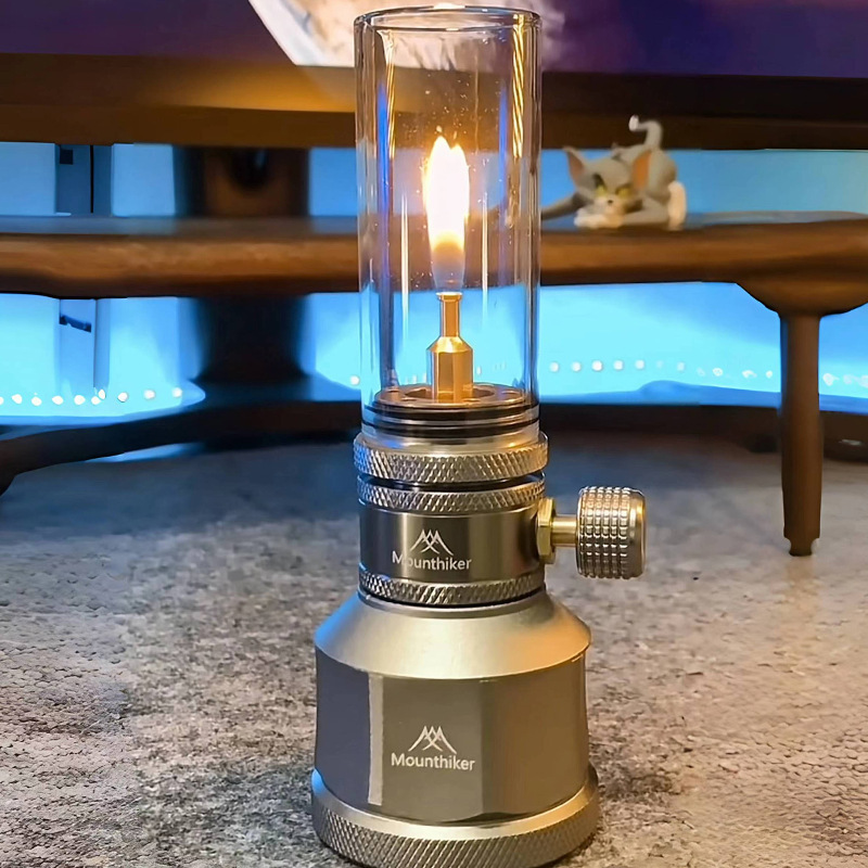 キャンプ用ガスランプ ポータブル 小型 吊り下げ式 ガラスガ - Outdoor Power Burner のレビューと価格