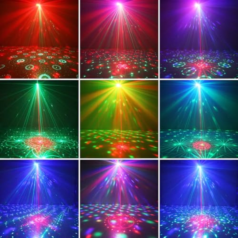 7レンズディスコボールライトUSB電源RGBW DJストロボ - Outdoor Power For Xmas Lights のレビューと価格