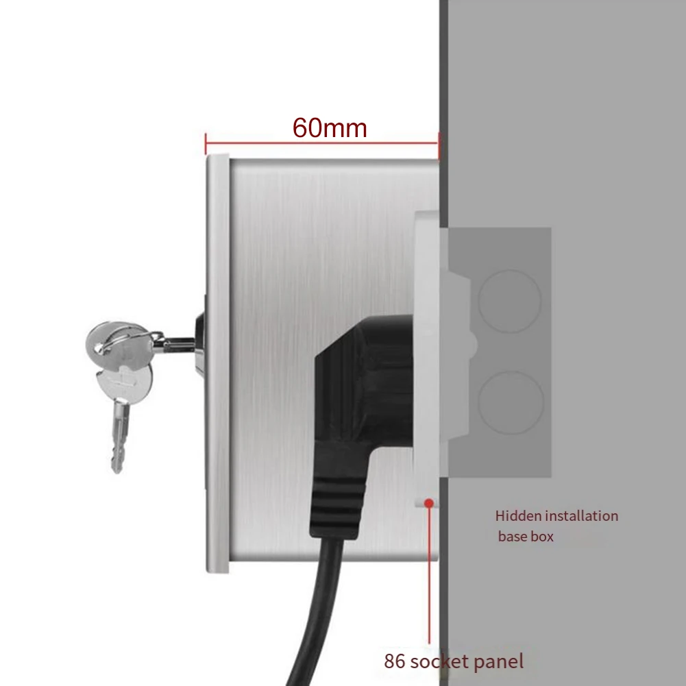 防水ステンレス鋼電気ボックスロック屋外電気ソケット用安全カバ - Outdoor Power Outlet Box のレビューと価格