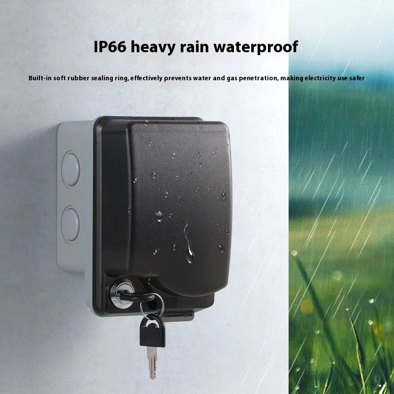 屋外防水ソケット オープンインストール型屋外防雨ボックス パ - Outdoor Power Socket Cover のレビューと価格
