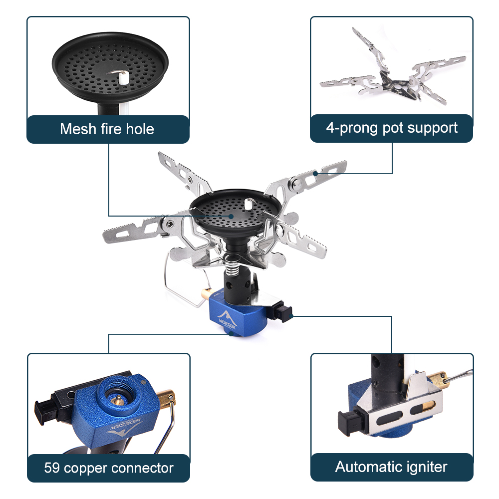 屋外キャンプ用ガスバーナー アウトドアストーブ 3300W  - Outdoor Power Burner のレビューと価格