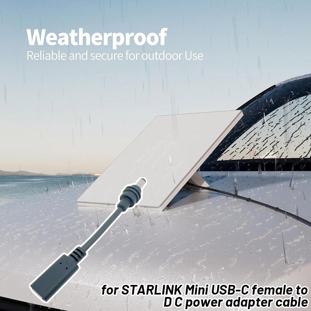 STARLINK Mini用USB-Cメス-DC電源アダプタ - Outdoor Power Adapter Usb C のレビューと価格