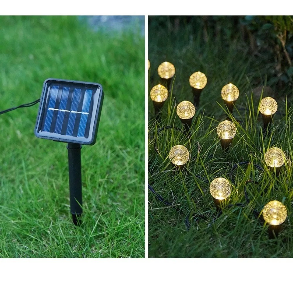 ソーラー式5M 20LED屋外芝生用ストリングライト 防水ガ - Outdoor Power For Xmas Lights のレビューと価格