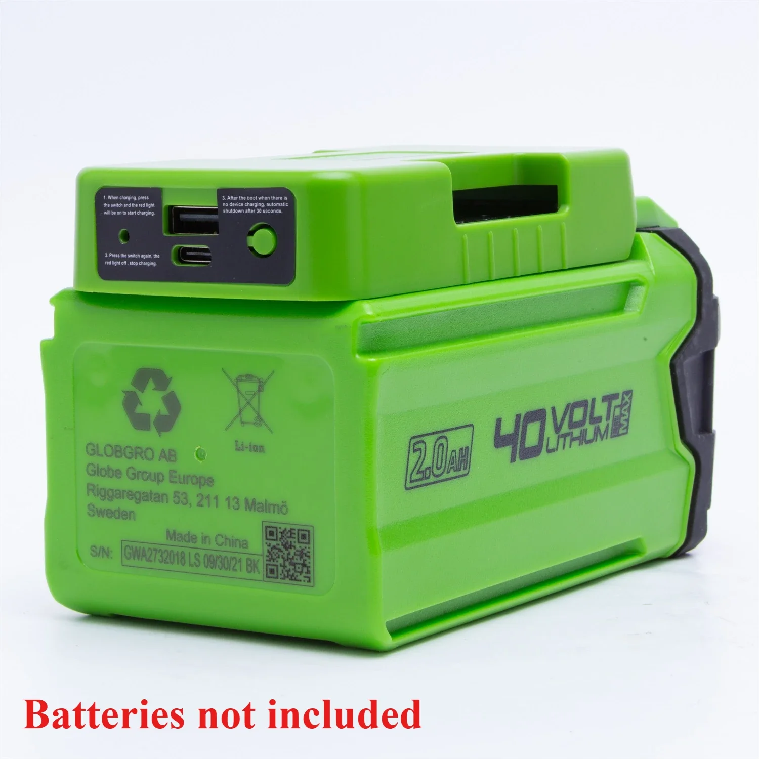 GREENWORKS 40V G-max リチウムイオンバッ - Outdoor Power Adapter Usb C のレビューと価格