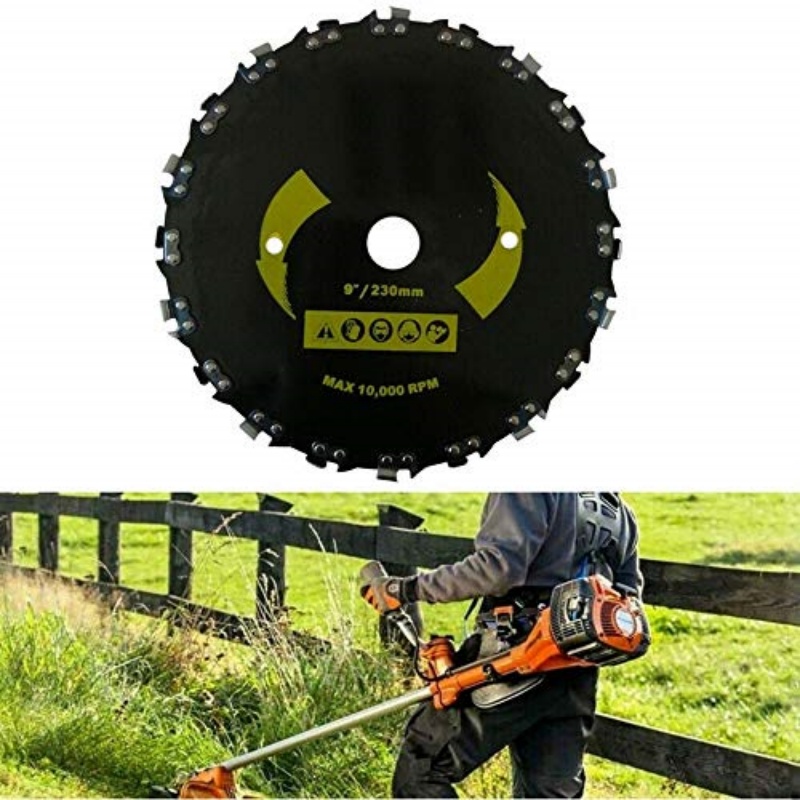 刈払機ブレード - トリマーチェーンソー歯鋸刃 - 木のトリ - Stump Grinder Attachment のレビューと価格
