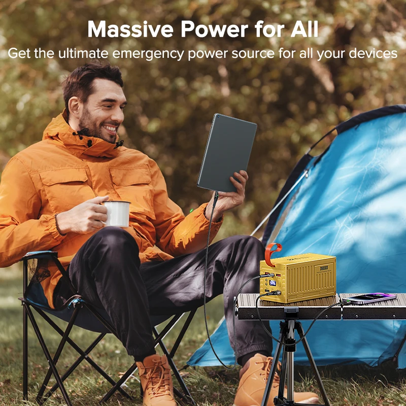 QOOVI 60000mAh パワーバンク 22.5 ワット - Outdoor Power Adapter Usb C のレビューと価格