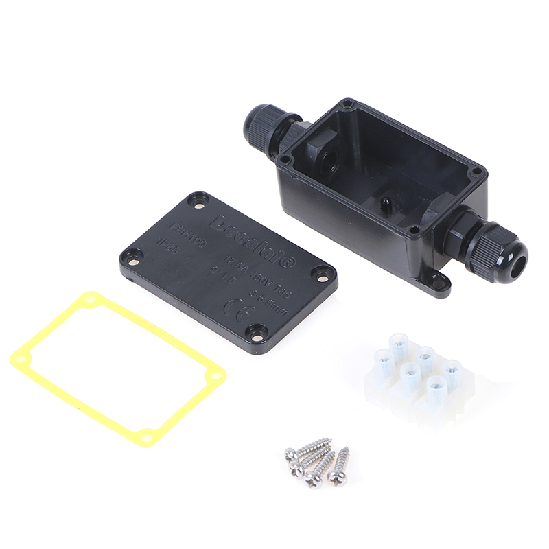 2 ウェイ屋外防水 IP66 電気ケーブルワイヤーコネクタジ - Outdoor Power Outlet Box のレビューと価格